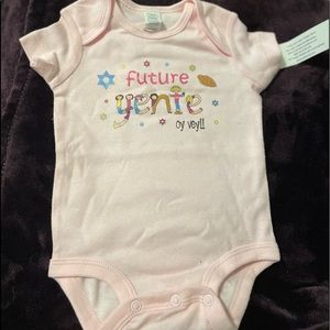Future YENTE Oy vey!! Pale pink onesie